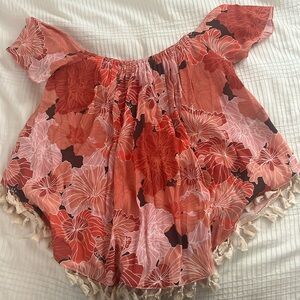 NWT Ava Sky Too Sunkiss in Scarlet Hibiscus XS